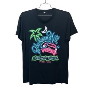 Vintage 80s Screen Stars "Blueberry Hill" Graphic Tee Shirt Black XL